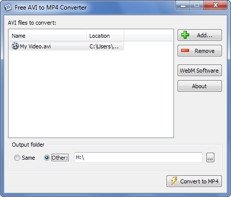 mp4 to avi converter online free
